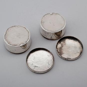 DOSOR, 1 par, silver, Nils Tornberg, Linköping 1812. Vikt ca 191 gram.