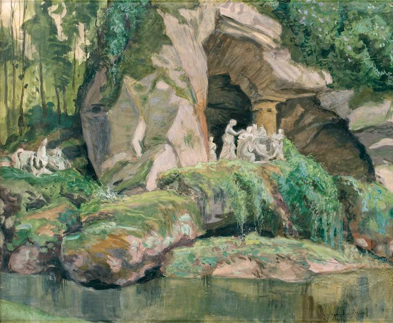 Alexandre Benois, "Les bains d'Apollo à Versaille".