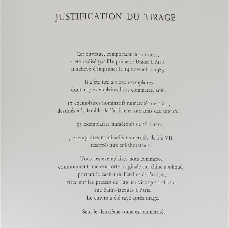 MARGUERITE DUTHUIT-MATISSE & CLAUDE DUTHUIT, "Henri Matisse. Catalogue raisonné de l'oeuvre gravé, Tome I + II".