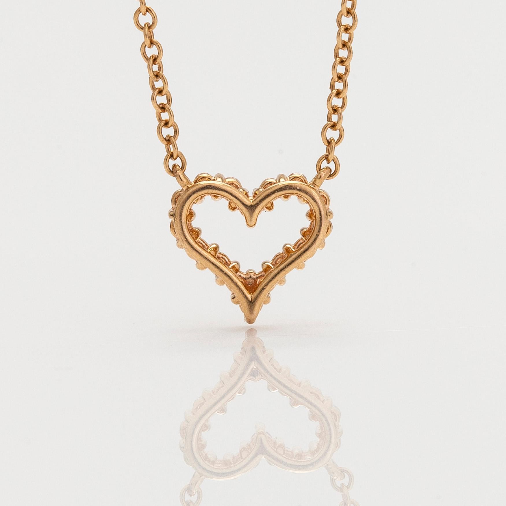 Tiffany & Co, halsband, "Tiffany Hearts", 18K guld och diamanter.