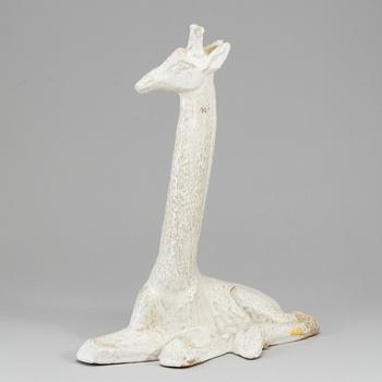 LILLEMOR MANNERHEIM, a stoneware sculpture of a giraffe, Rörstrand, Sweden.