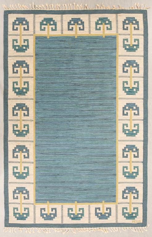 Anna-Greta Sjöqvist, rug, flat weave, signed AGS approximately 255x167 cm.