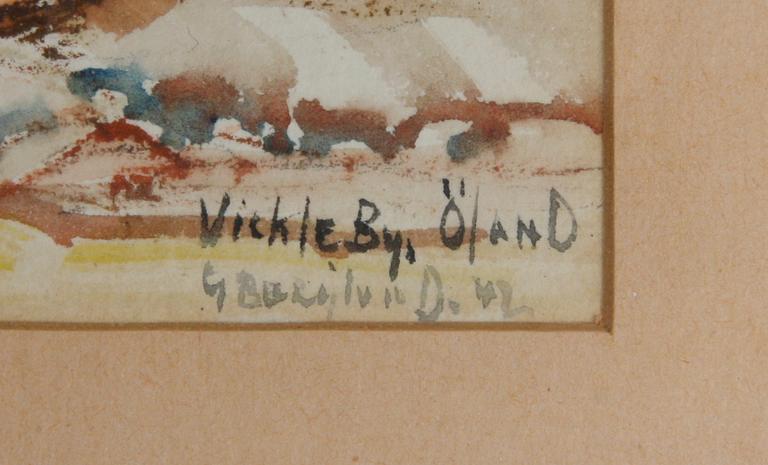 BERGLUND, GUNNAR och KLEIMER, AXEL, akvarell resp gouache, sign.