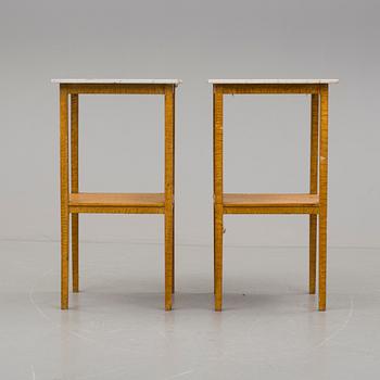 SÄNGBORD, ett par, 1900-talets första hälft.