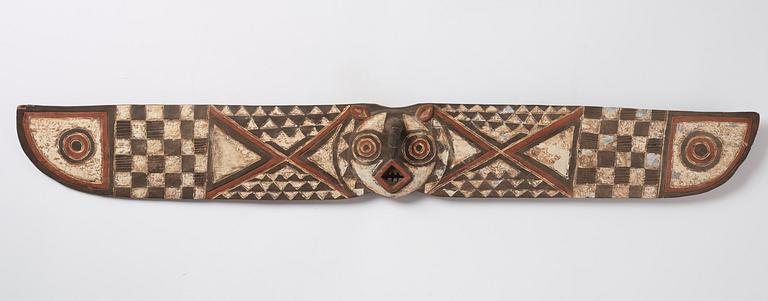 A mask, "Nwantantay", reportedly from Bwa, Burkina Faso, from the second half of the 20:th century.