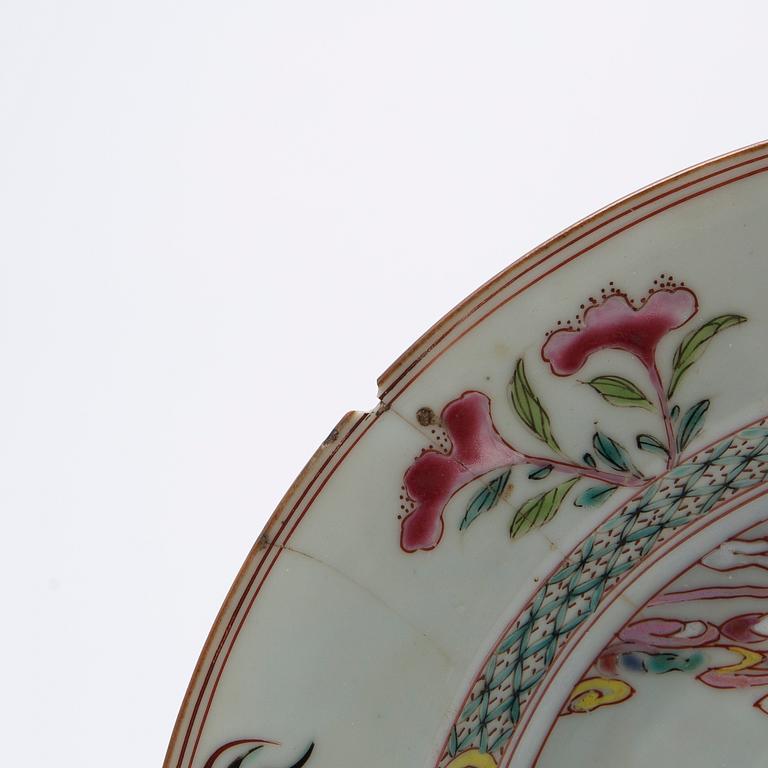 Tallrik, porslin, Kina, Qingdynastin, Yongzheng (1723-35).