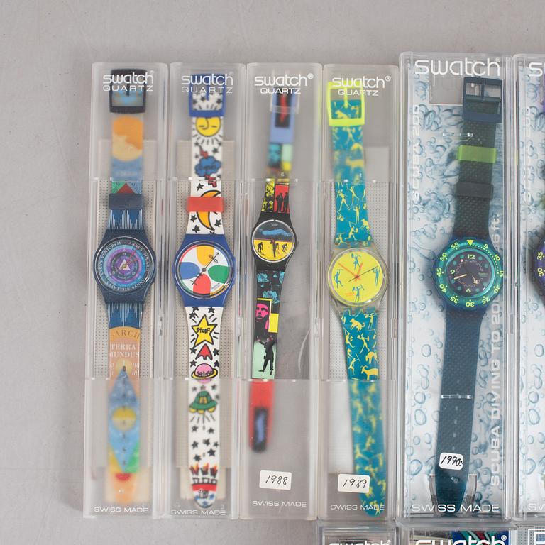 18 Swatch Watches, "No Reserve".