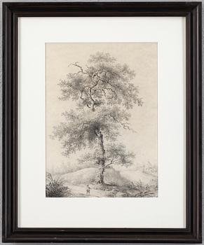 Louis Belanger · LOUIS BELANGER, svartkrita på papper, signerad och daterad "Belanger 1809”, i bläck á tergo.