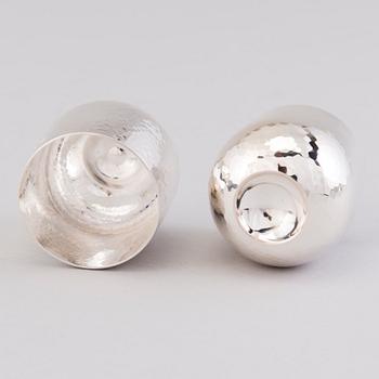 TAPIO WIRKKALA, bägare, 8 st, silver, Kultakeskus, Tavastehus 1996 och 2008.