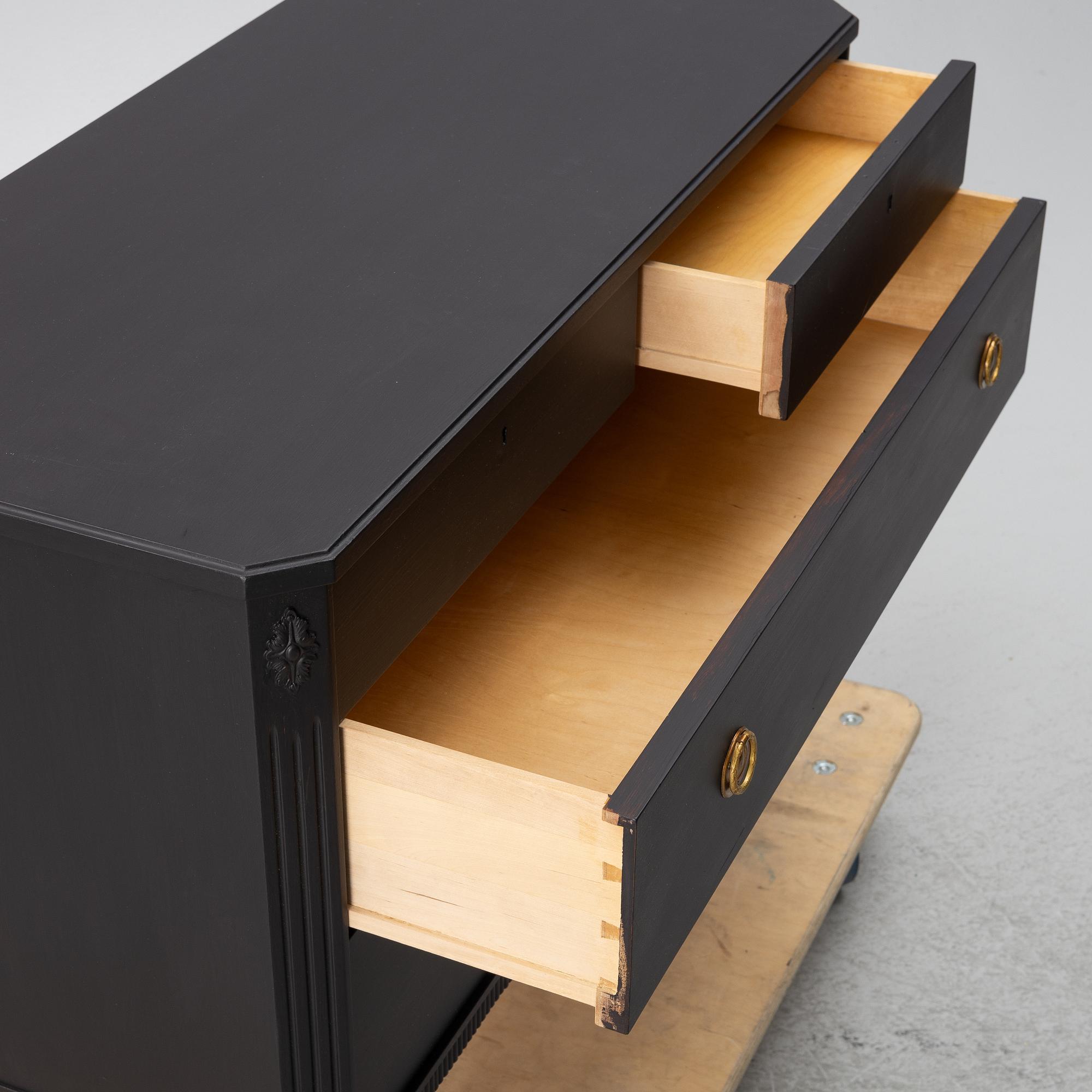 A chest of drawers, mid-20th century.