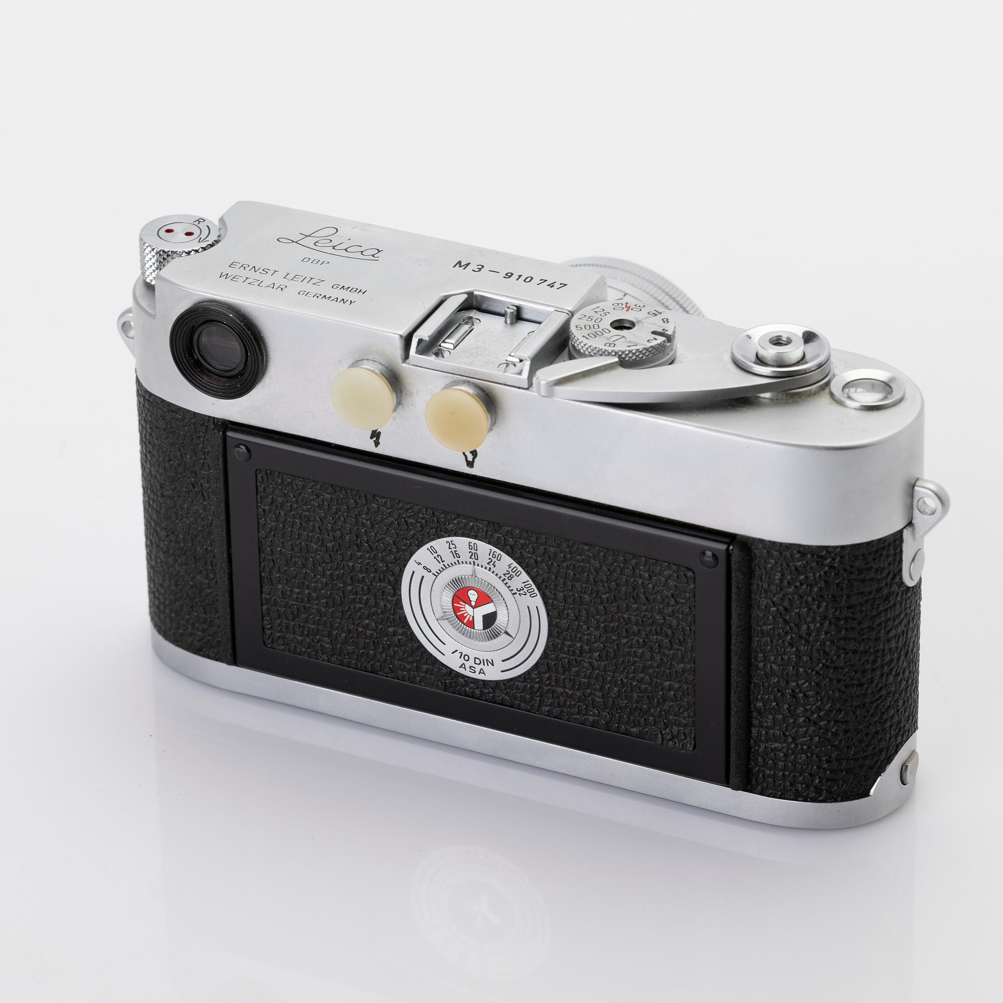 Camera, Leica M3 with lens, manufactured in 1957.