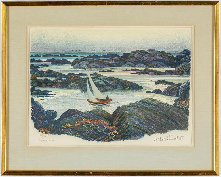 ROLAND SVENSSON, färglitografi, signerad och numrerad 91/460.