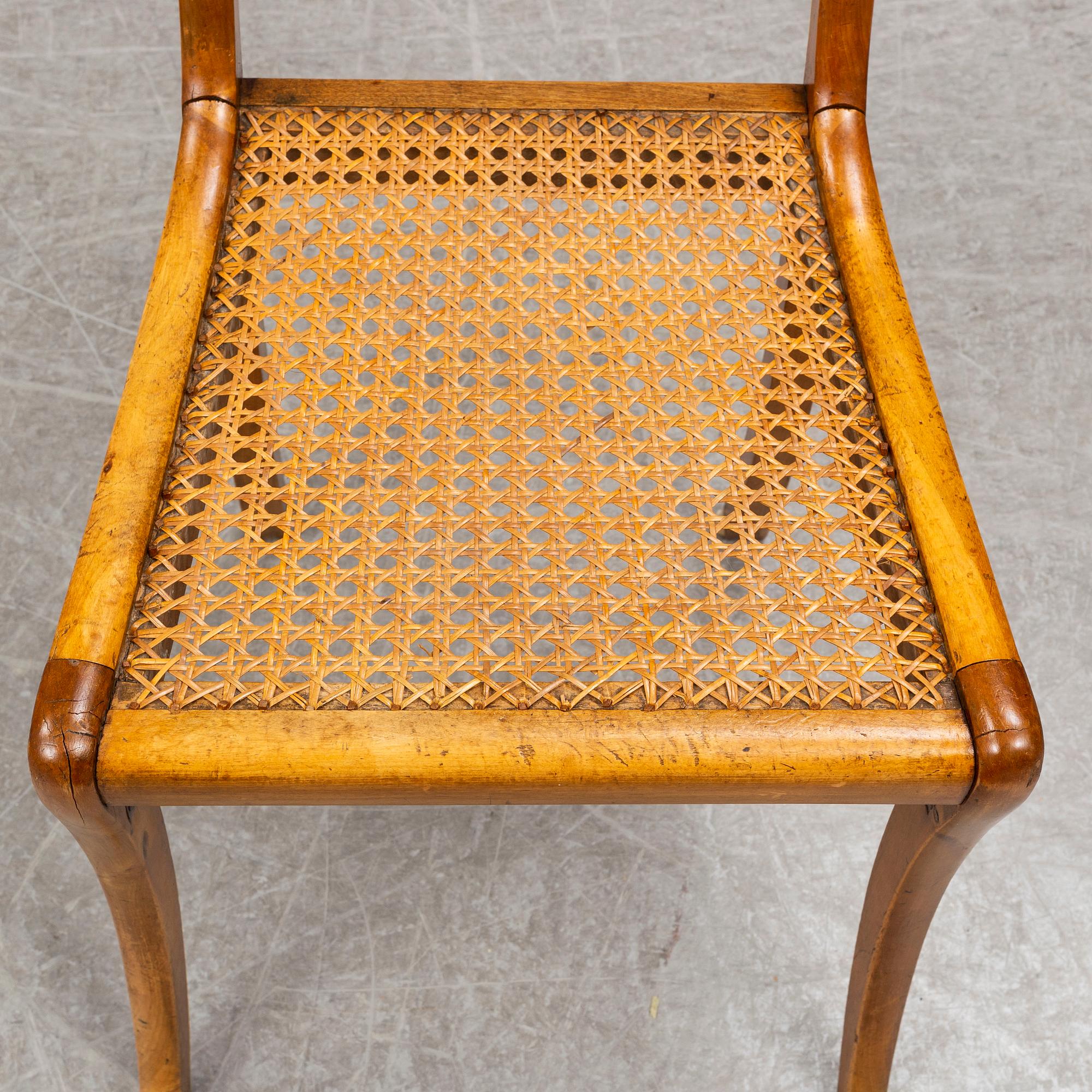 Four Johan Petter Grönvall empire chairs.