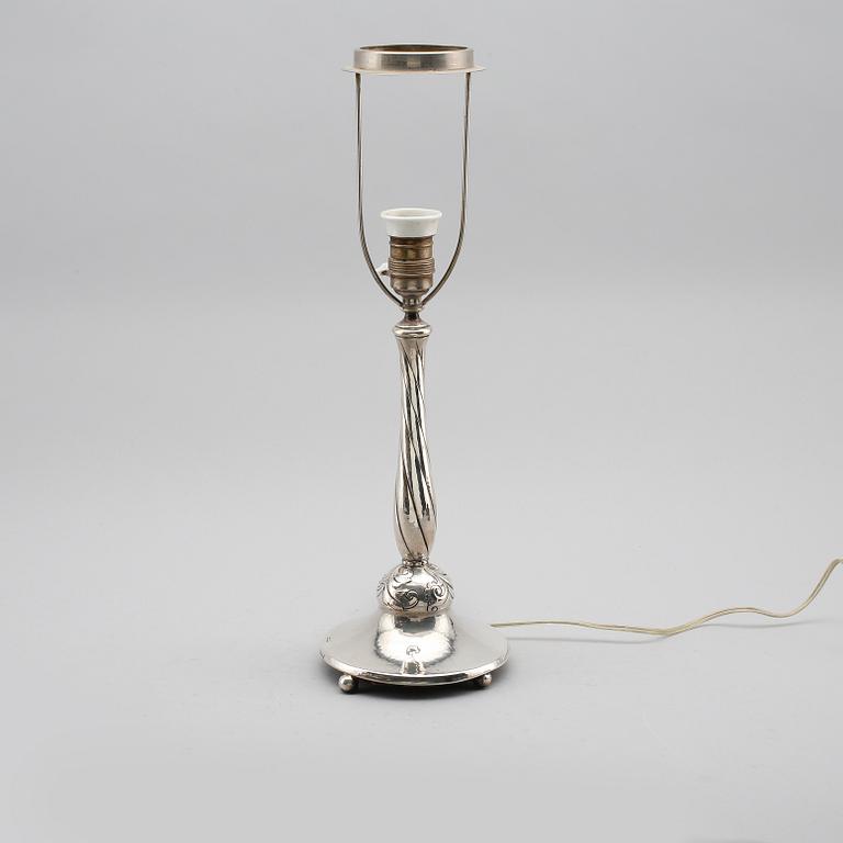 LAMPFOT, silver, K Anderson, Stockholm 1925.