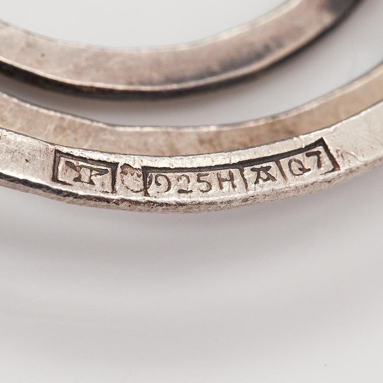 Elis Kauppi, A stelring silver bracelet. Kupittaan kulta, TUrku 1969.