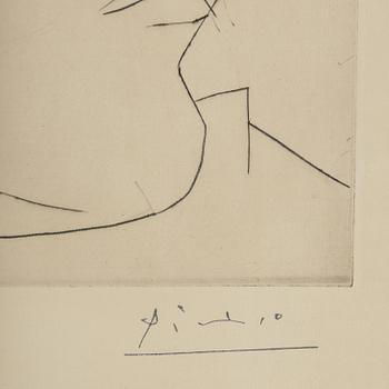 Pablo Picasso, "Portrait de Dora Maar au Chignon II".