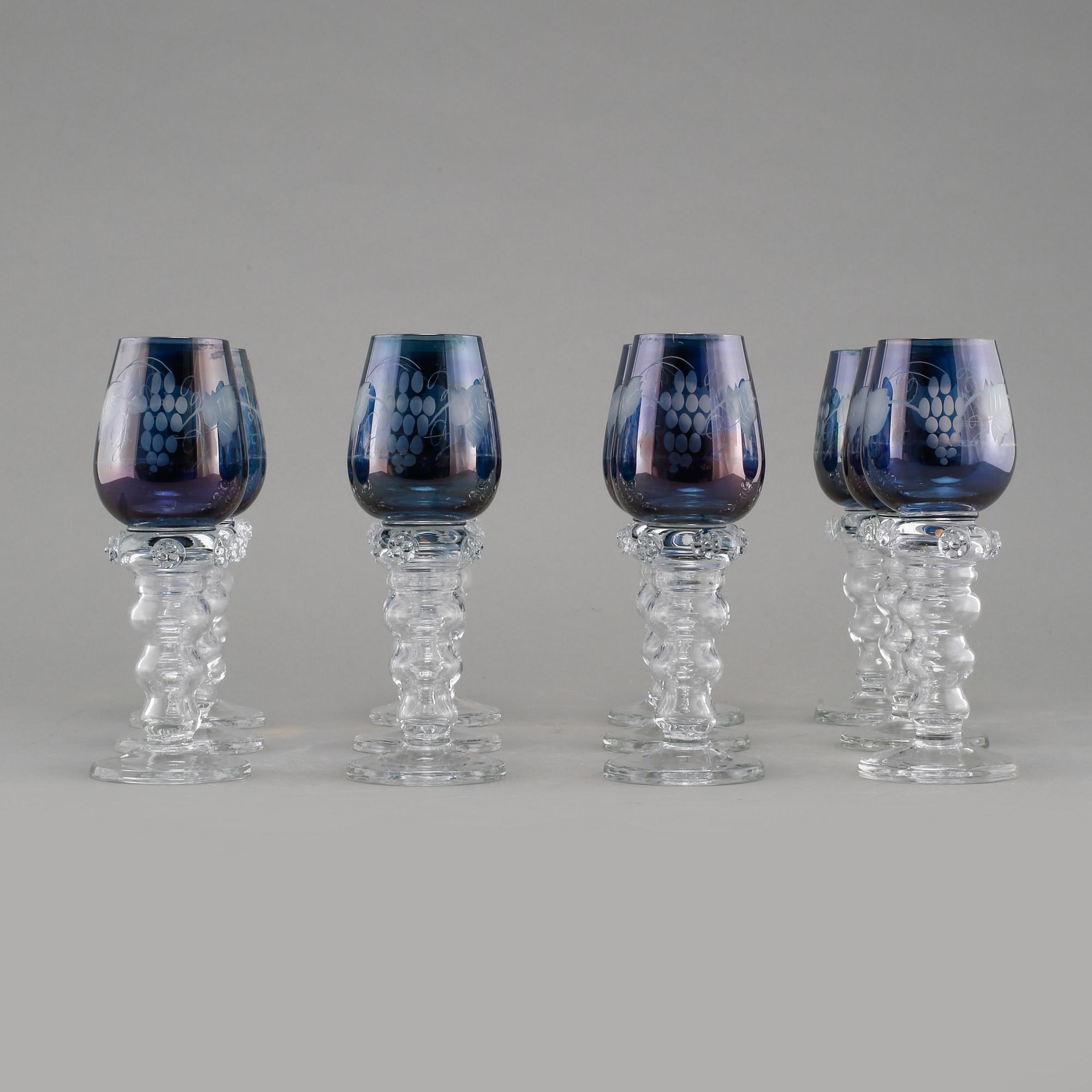 REMMARE, 12 st, glas, 1900-talets andra hälft.