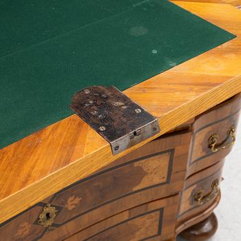 A South German late Baroque marquetry 'Tabernakelschrank' writing cabinet, first part of the 18th century.