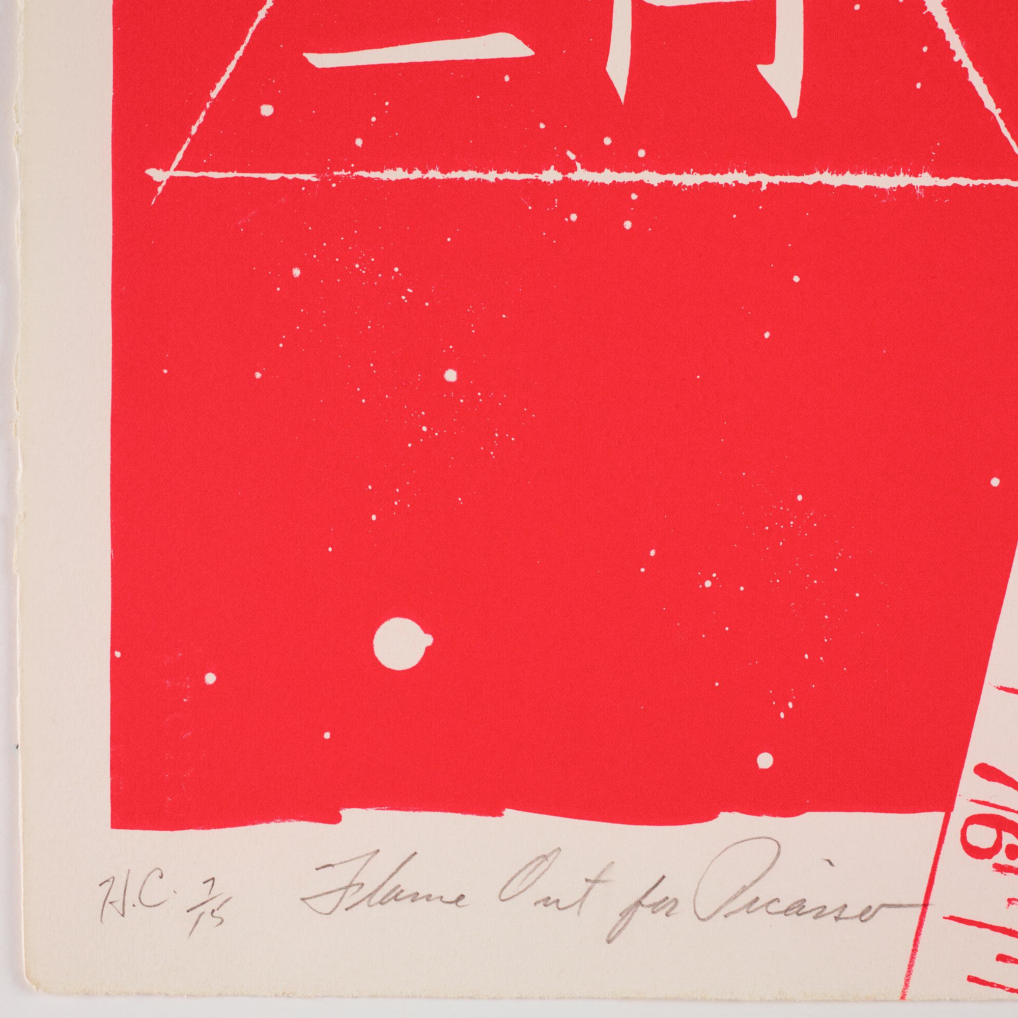 James Rosenquist, "Flame out for Picasso",