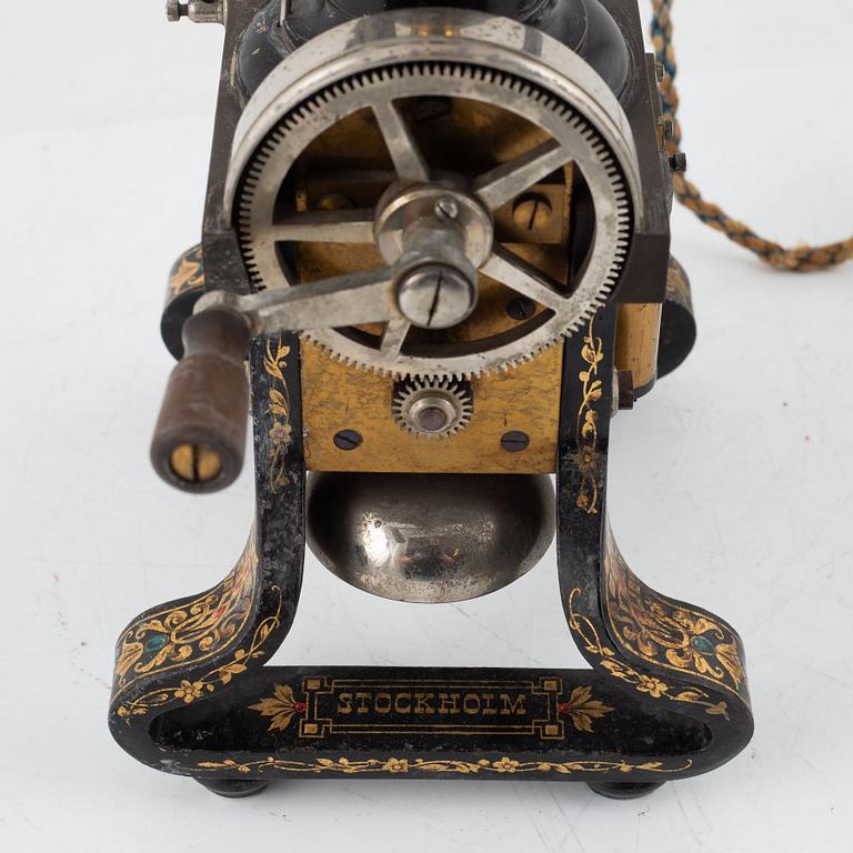 A telephone, 'Taxen', LM Ericsson & Co, turn of the Century 1900.