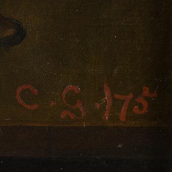 CHARLES GOGIN, 4, oil on canvas, signed Charles Gogin and C.G. With numbering 175 in red on all four.