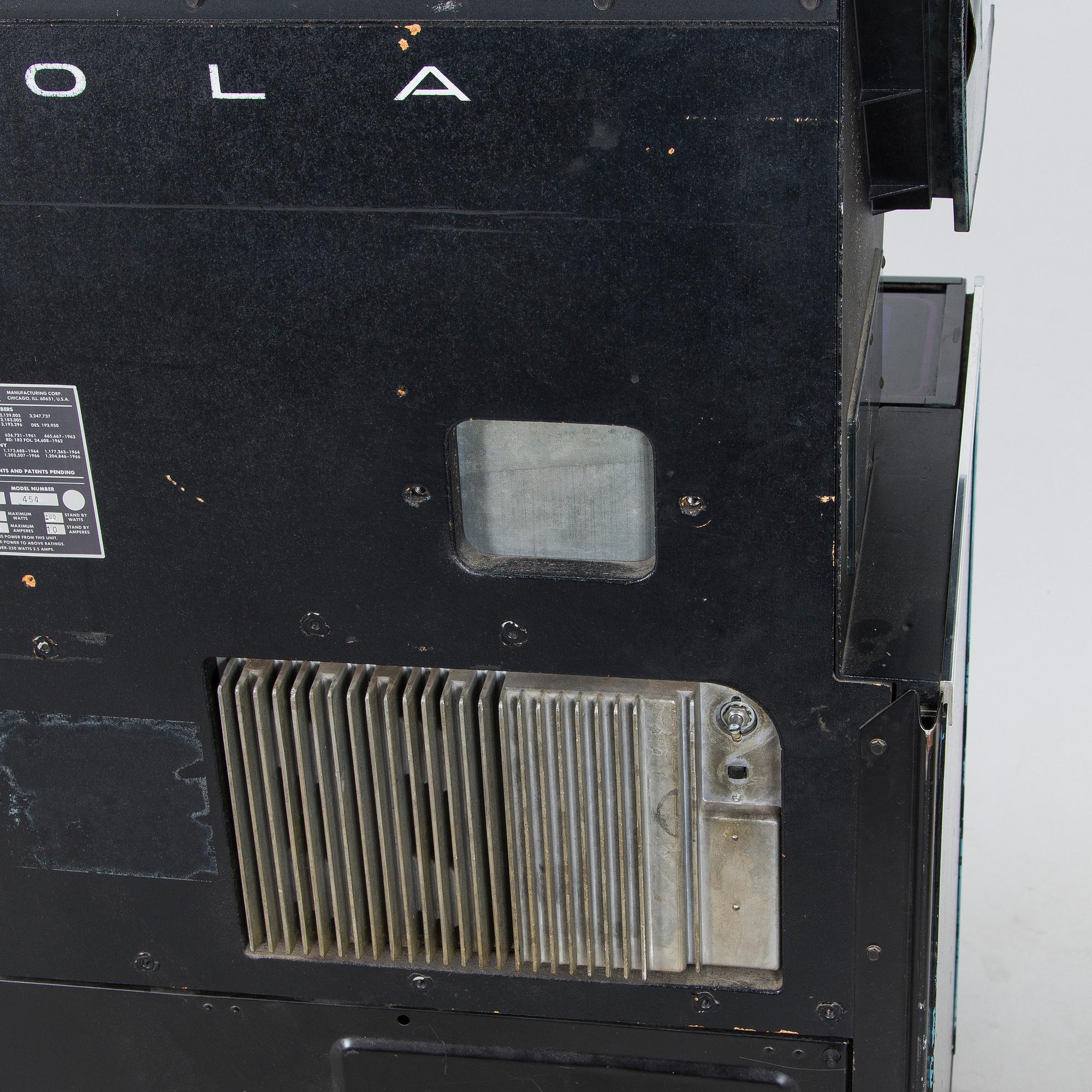 Juke box, "Rock-Ola 454", USA 1970-tal.