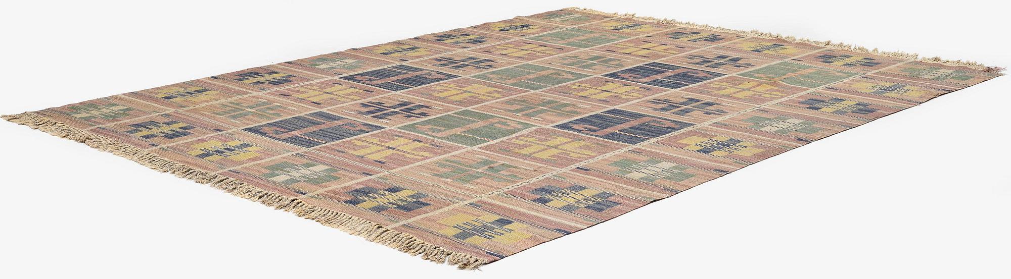 Märta Måås-Fjetterström, a carpet, 'Ulriksdal', flat weave, c. 300 x 234 cm, signed MMF.