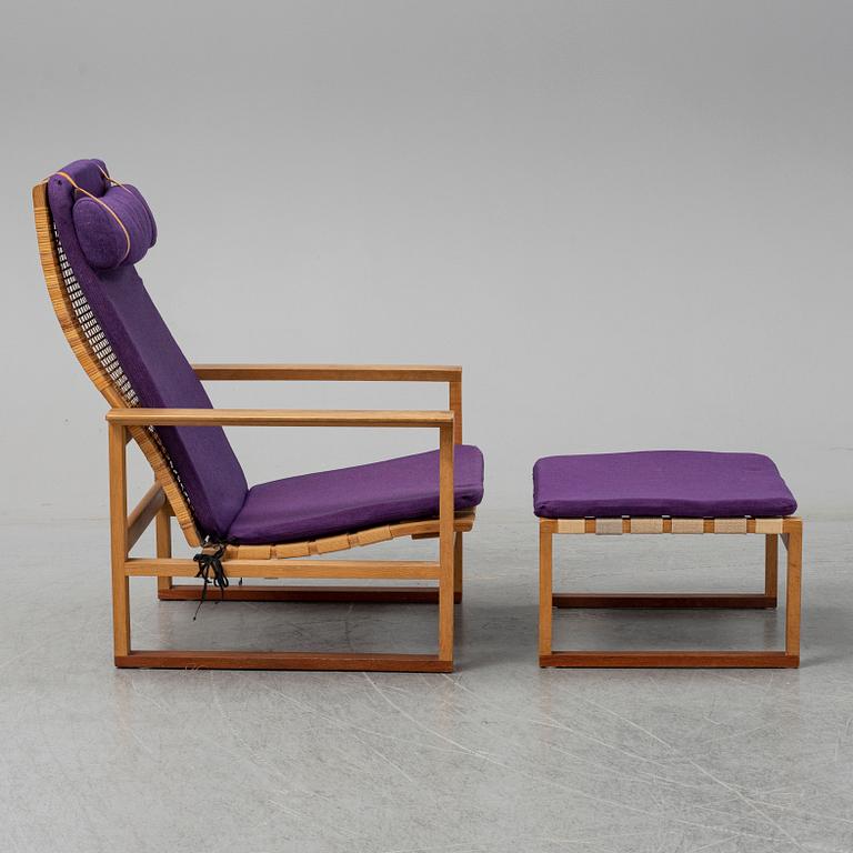 BØRGE MOGENSEN,  "Highback Easy Chair"/"Släden", model 2254, Fredericia Stolefabrik, Denmark.
