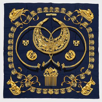 Hermès, scarf, "Les Cavaliers d'Or".