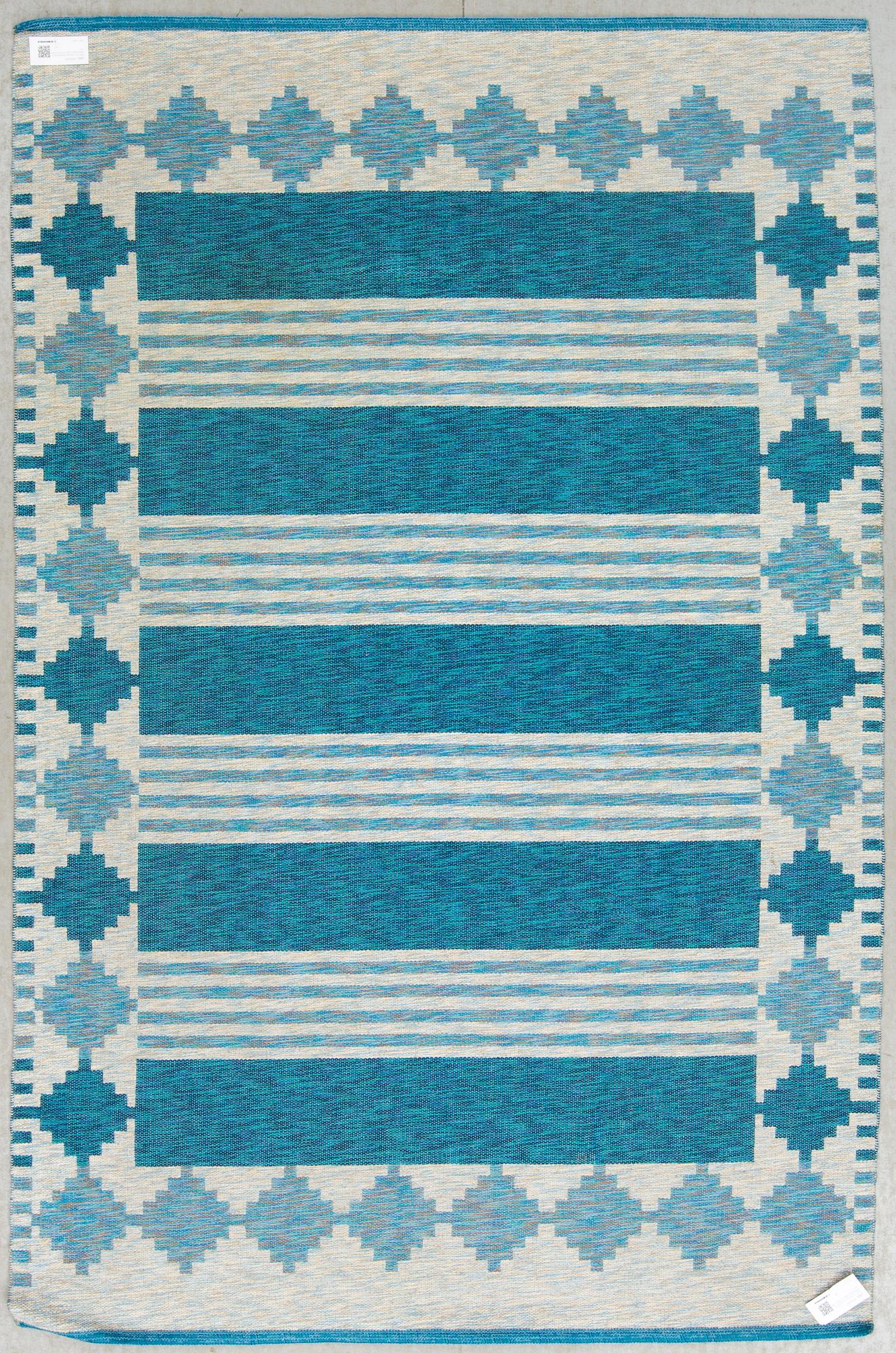 MATTA, rölakan, dubbelvävd. 1900-talets mitt. Ca 240 X 156 cm.