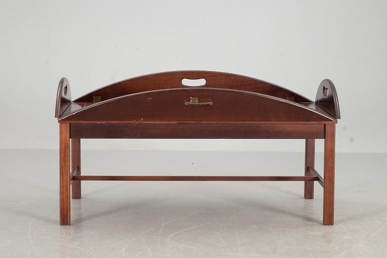 SOFFBORD, s.k. Butlers tray, 1900-talets andra hälft.