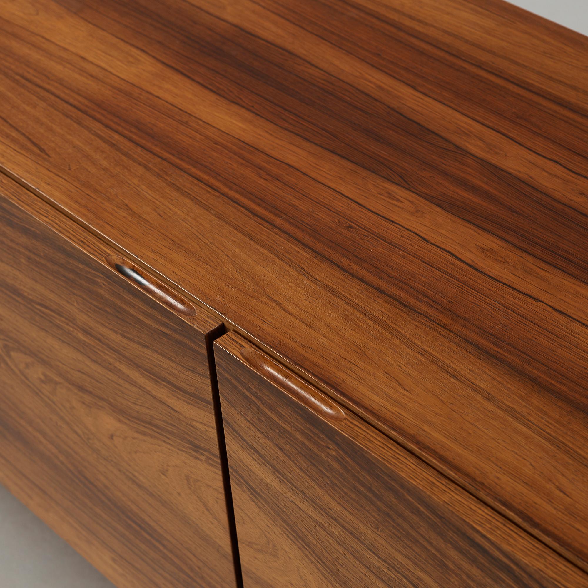 An Ib Kofod Larsen palisander sideboard, Seffle, Sweden 1960's.