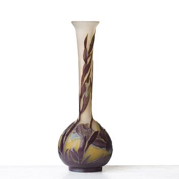 Emile Gallé, an Art Nouveau cameo glass vase, Nancy, France early 20th century.