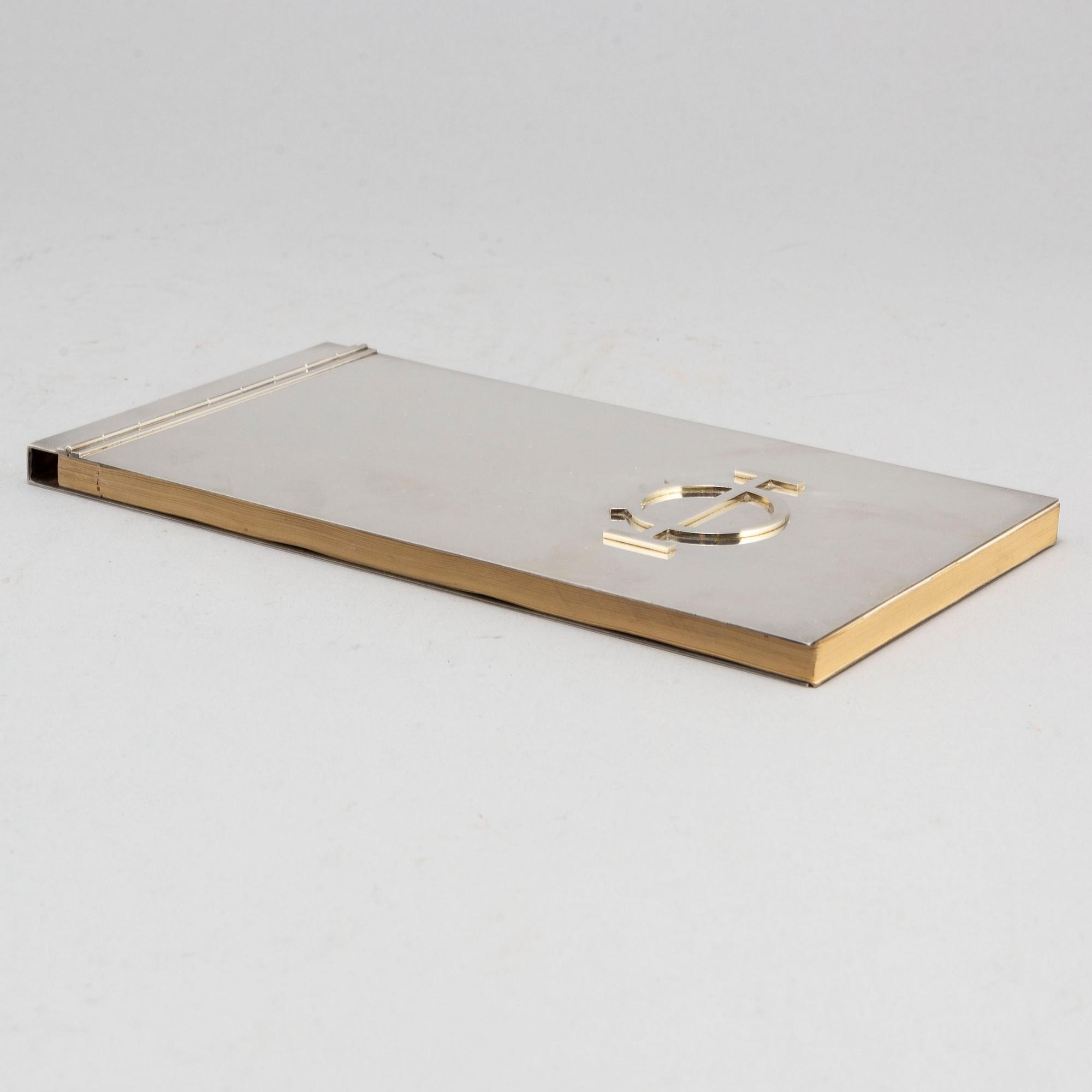 WIWEN NILSSON, a sterling silver note holder, Sweden, Lund, 1955.