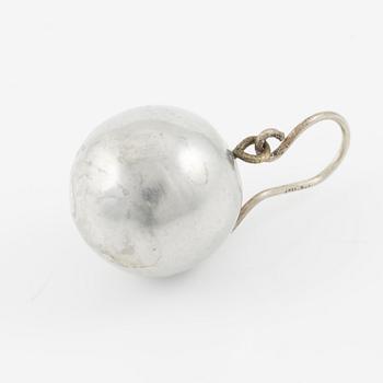 Stigbert, collar, neck ring, silver and rock crystal.