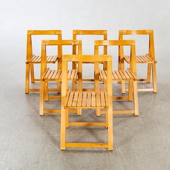 Folding Chairs by Aldo Jacober for Bazzani, 1970s, Set of 6.