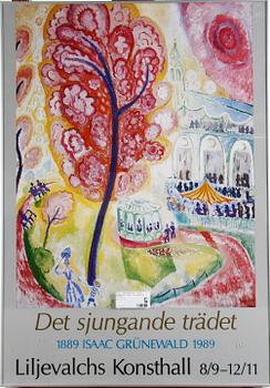 KONSTAFFISCH, Isaac Grünewald, 1989. Liljevalchs Konsthall.