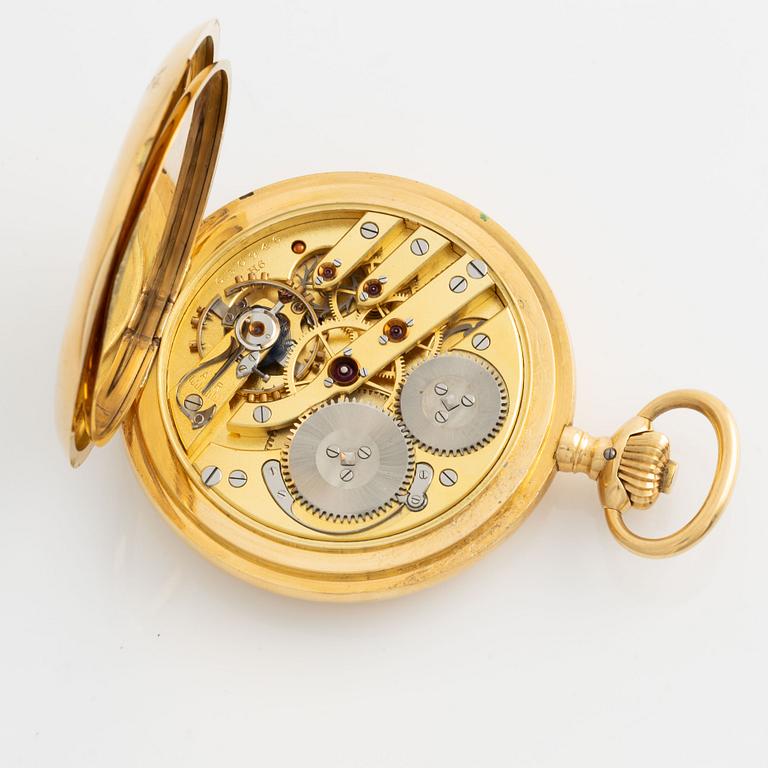 IWC, pocket watch, hunter, 53 mm.