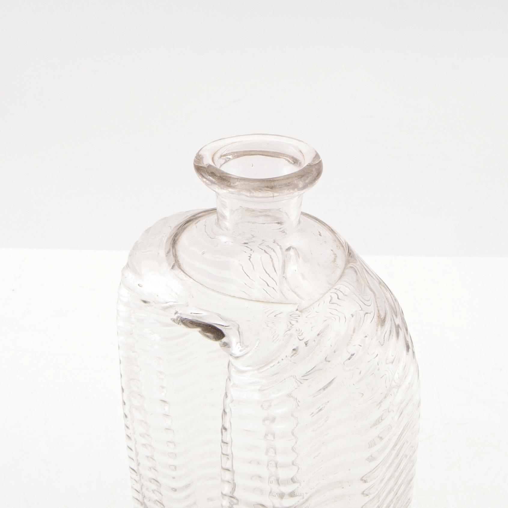 A  Swedish glass bottle, Skånska Glasbruket, 18th century.