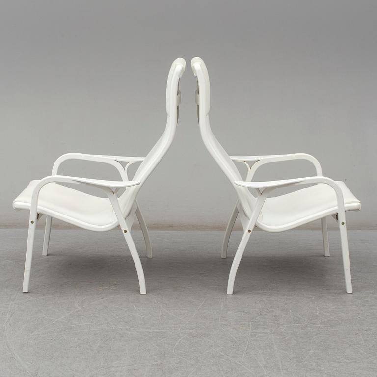 Five 'Lamino' easy chairs by Yngve Ekström from Swedese.