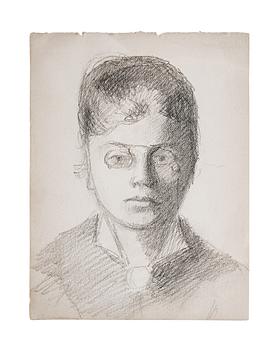 253. HELENE SCHJERFBECK, blyertsteckning.