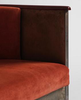 Mats Theselius, a "Järn/Moccafåtöljen" armchair, ed. 157/360, Källemo, Värnamo, post 1994.