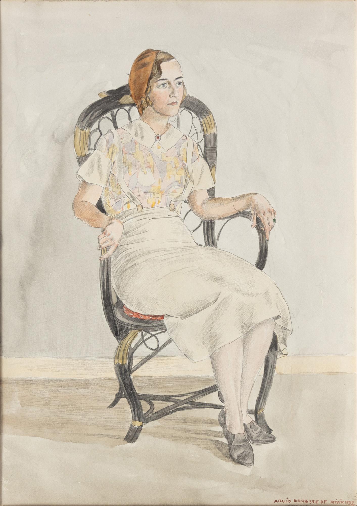 Arvid Fougstedt, Porträtt av fröken Lilly Andersson.