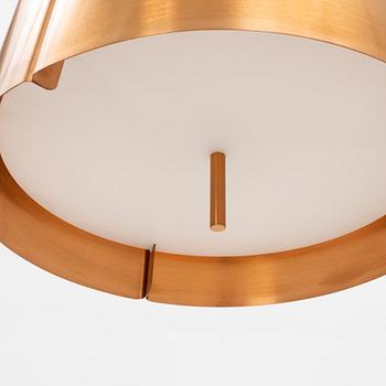 Jonas Lindvall,  a model 'W 124 Large' copper ceiling light, Wästberg.