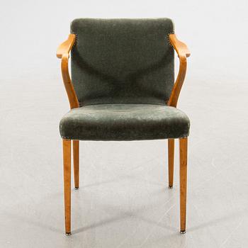 Axel Larsson, karmstol, möjligen modell "1208", Svenska Möbelfabrikerna, Bodafors, 1930-tal.