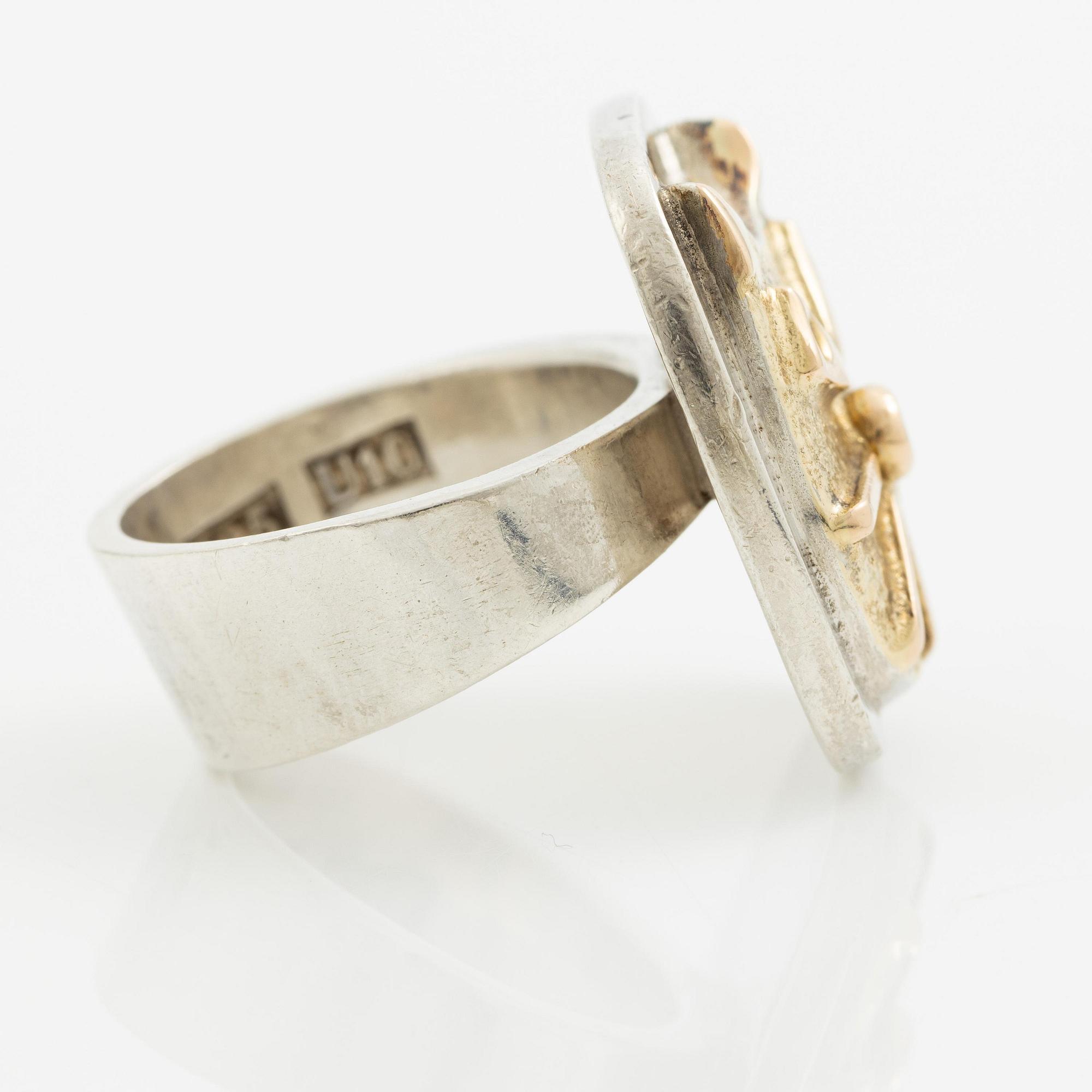 Sven-Erik Högberg, a ring, sterling silver, Gothenburg 1994.