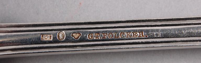 RAGUSKED, silver, Gustaf Theodor Folcker, Stockholm. 1852. Vikt ca 110 gram.