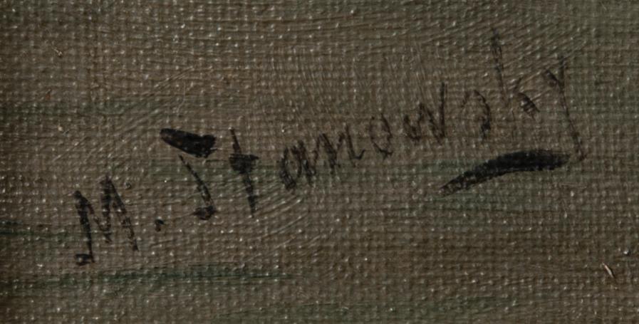 MIKAEL STANOWSKY, olja på suk, signerad.