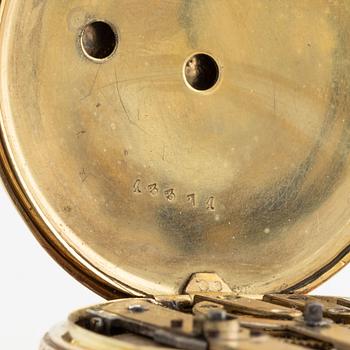 Pocket watch, 14K gold, "J.R. Losada, 241 Regent Street, London", hunter, wristwatch, 45.5 mm.