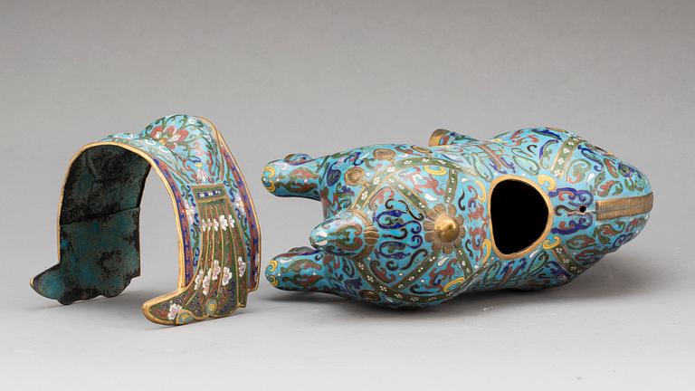 HÄST, cloisonné-dekor, Kina, 1900-tal.
